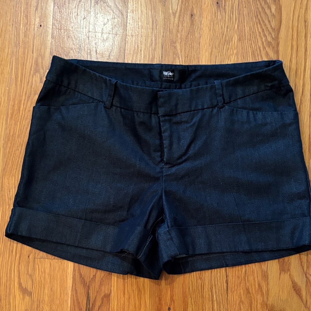 Mossimo Dressy Navy Stretch Shorts